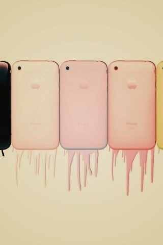 iPhone в разных цветах обои