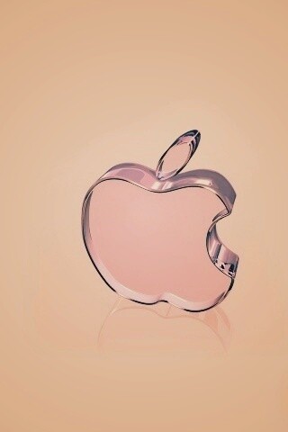 Стеклянный логотип Apple обои