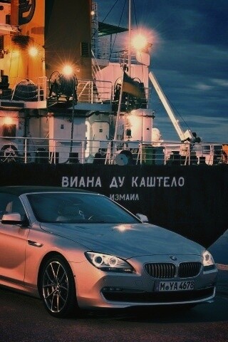 BMW 6 в порту обои
