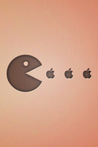 Пэкмен против Apple обои