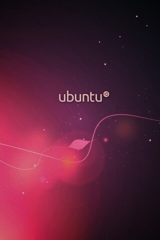 Сиреневые обои Ubuntu обои