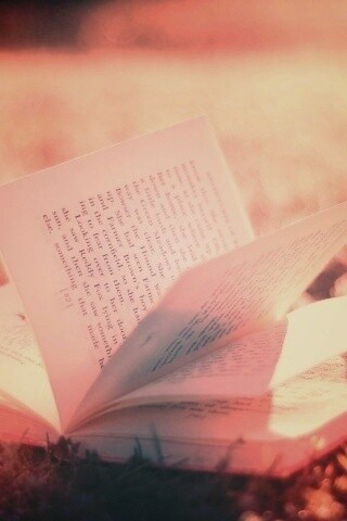 Книга в нежном свете обои