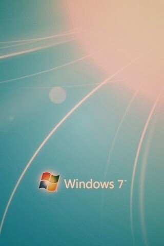 Голубые обои Windows 7 обои