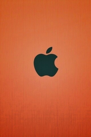 Apple на деревянном покрытие обои