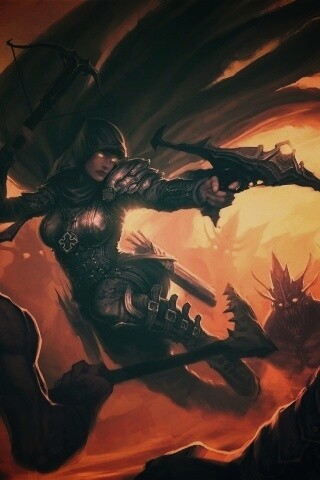 Охотник на демонов из Diablo 3 обои