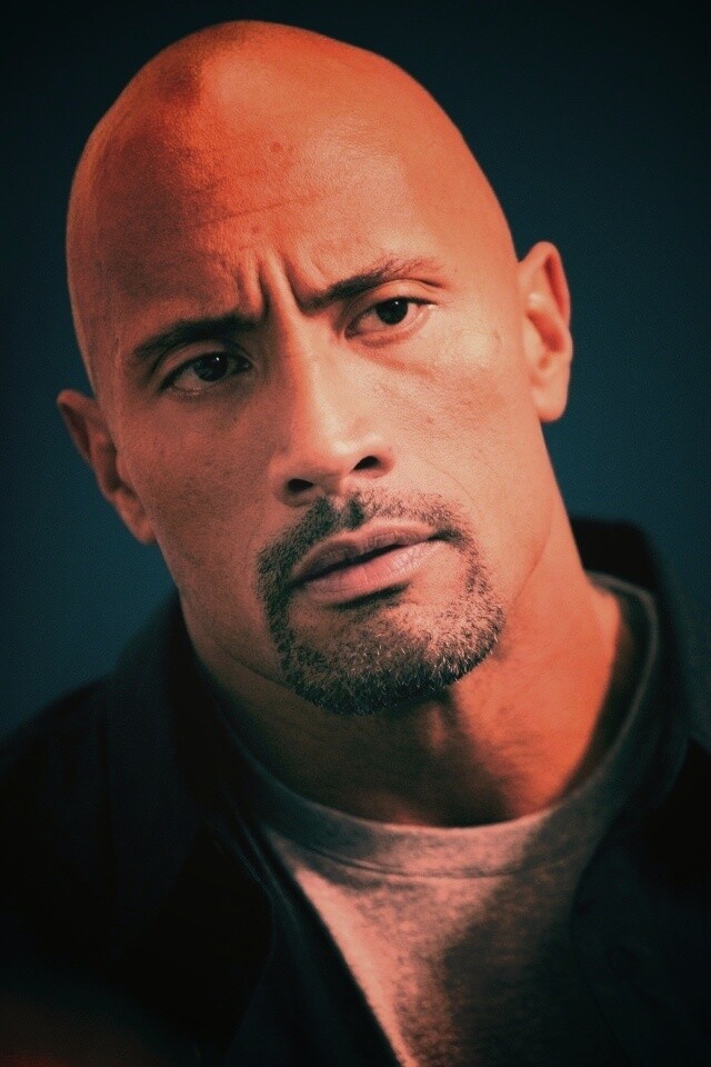 Dwayne johnson, Actor, Bald, Hair, Celebrity обои