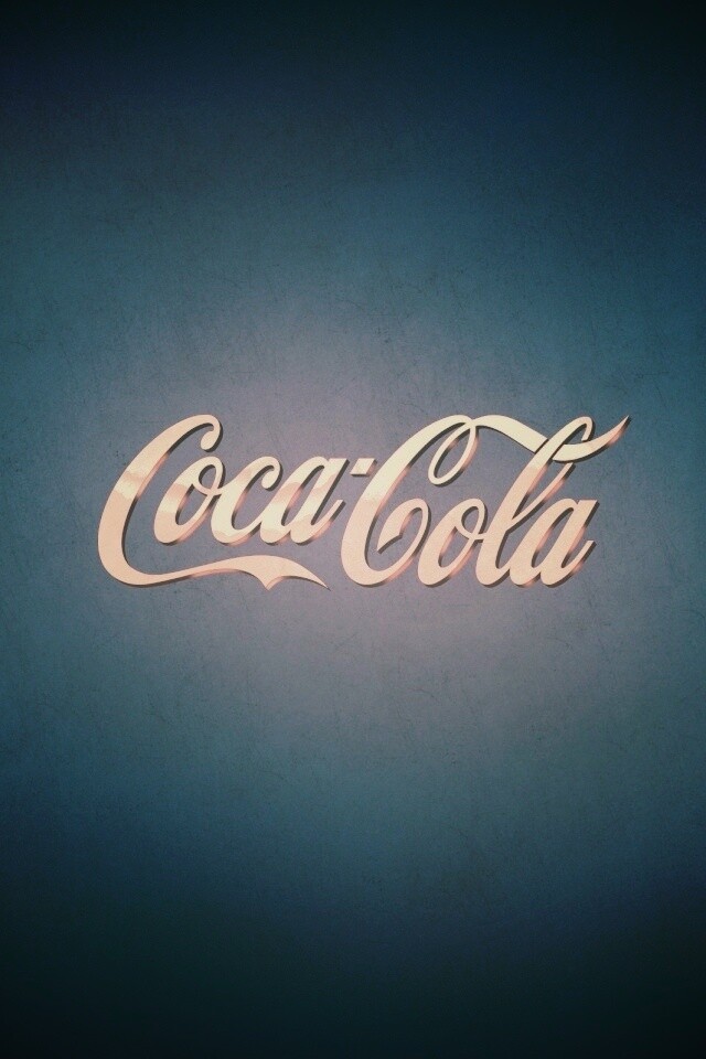 Синий логотип Coca-Cola обои