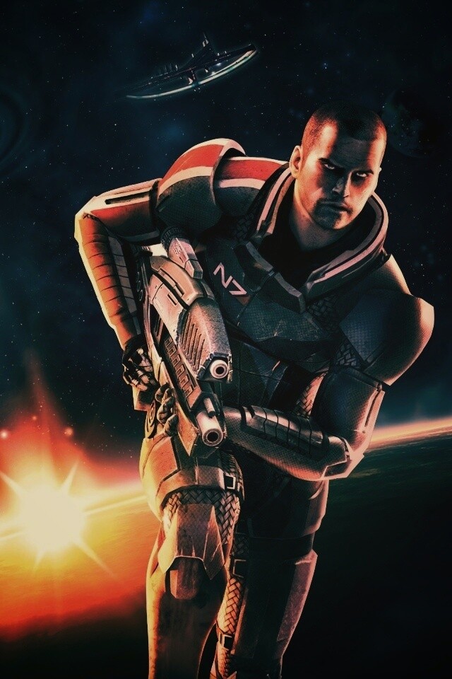 Шепард из вселенной Mass Effect обои