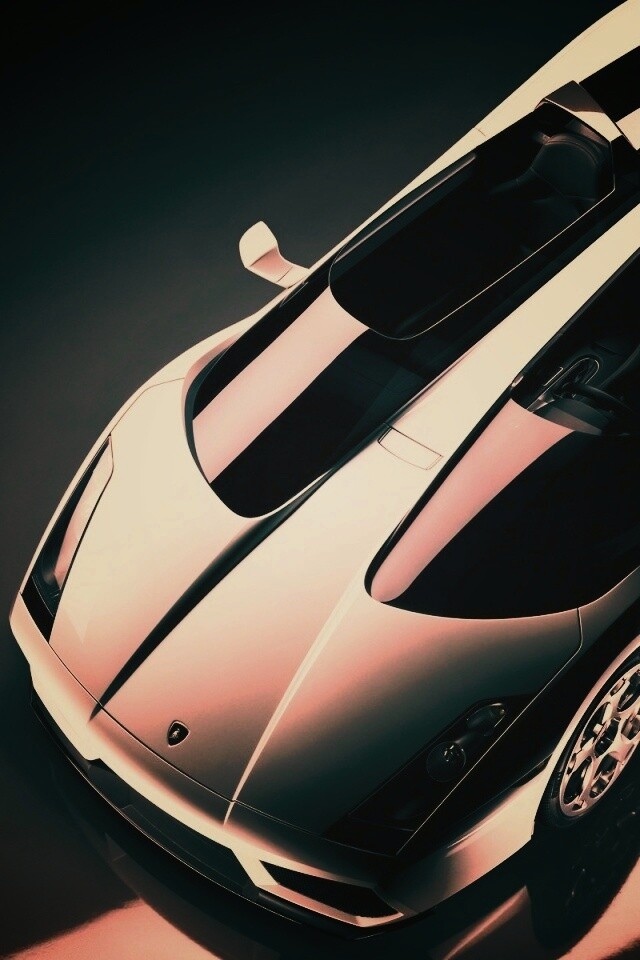 Светло-серый Lamborghini обои