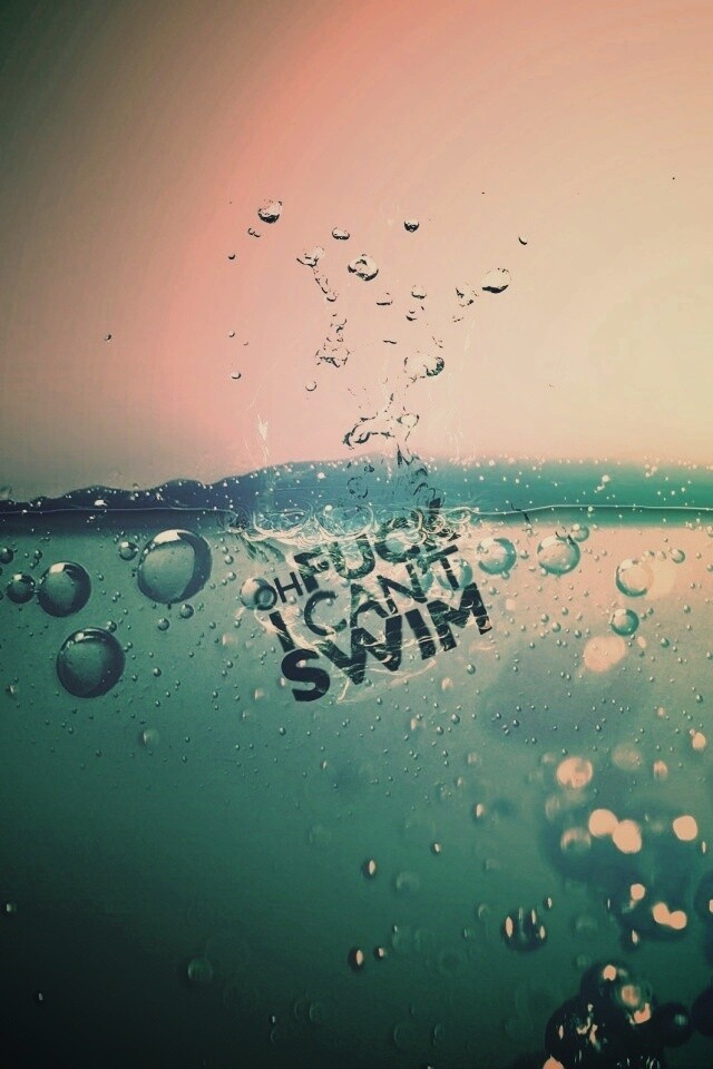 Oh fuck i cant swim обои