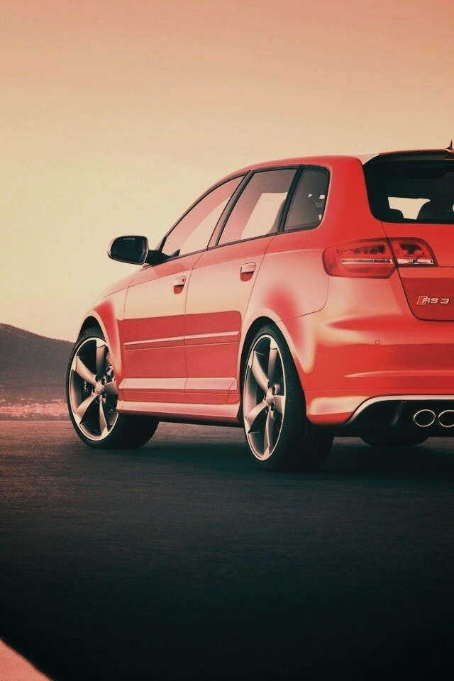 Audi модели RS3 сзади обои