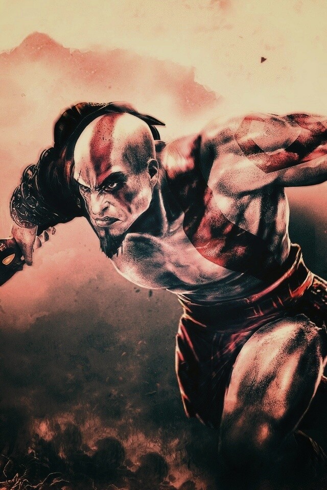 Герой игры God of War обои