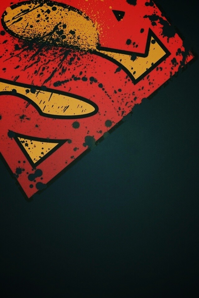 Потертый знак Супермена обои