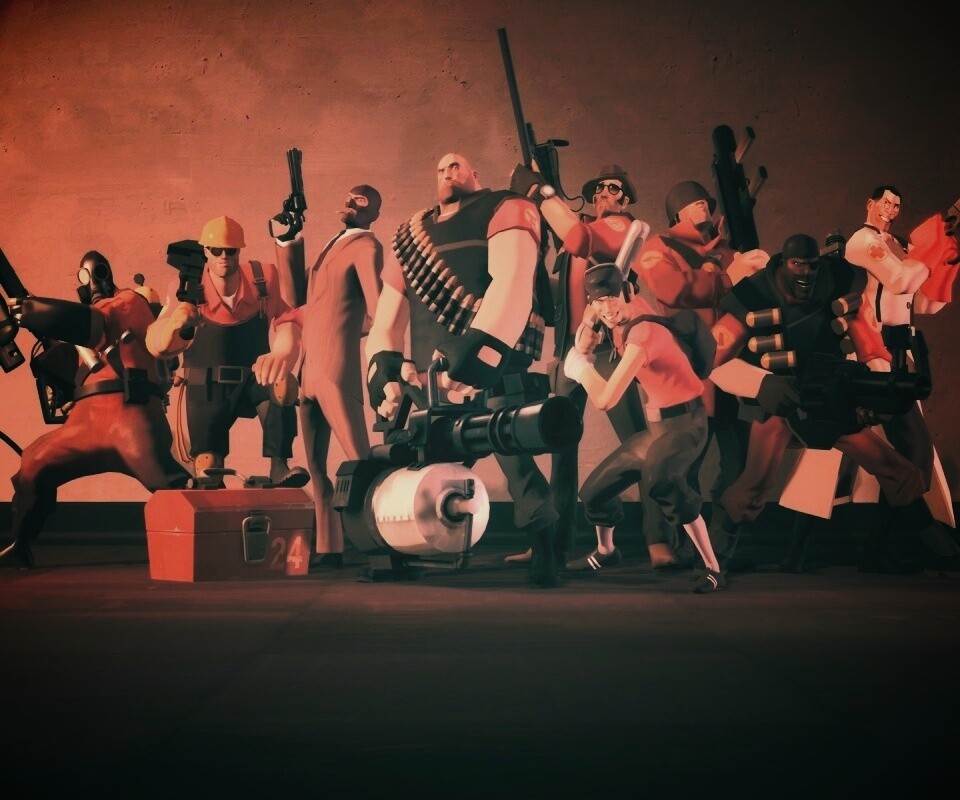 Герои игры Team Fortress 2 обои