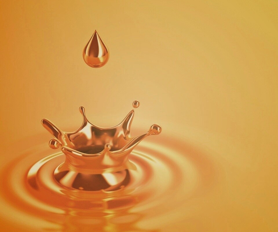 Золотая капля обои