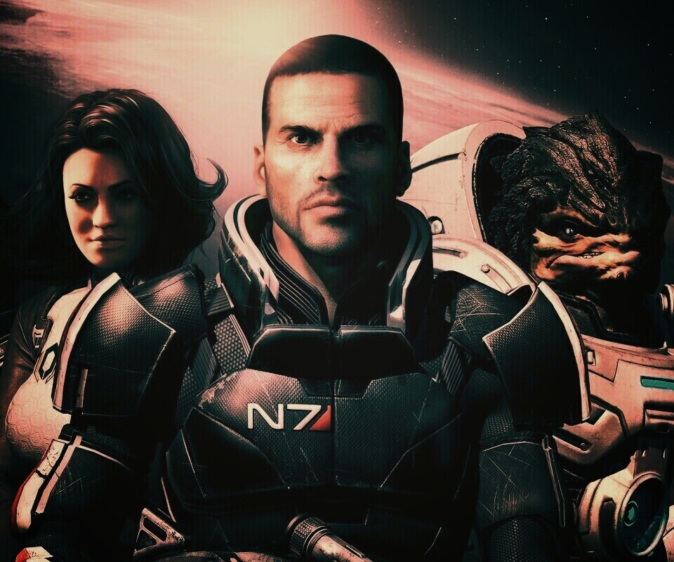 Mass Effect N7 обои