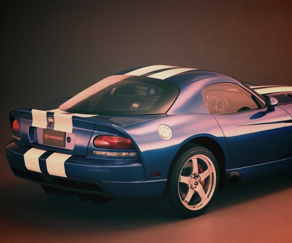 Синий Dodge Viper обои