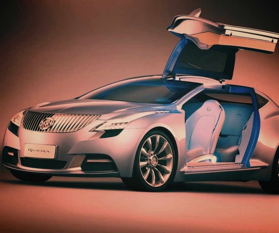 Buick Riviera с распахнутой дверцей обои