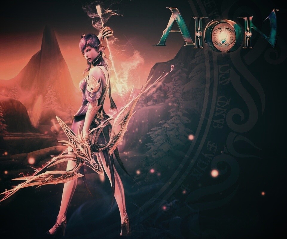 Эльфийка из Aion обои