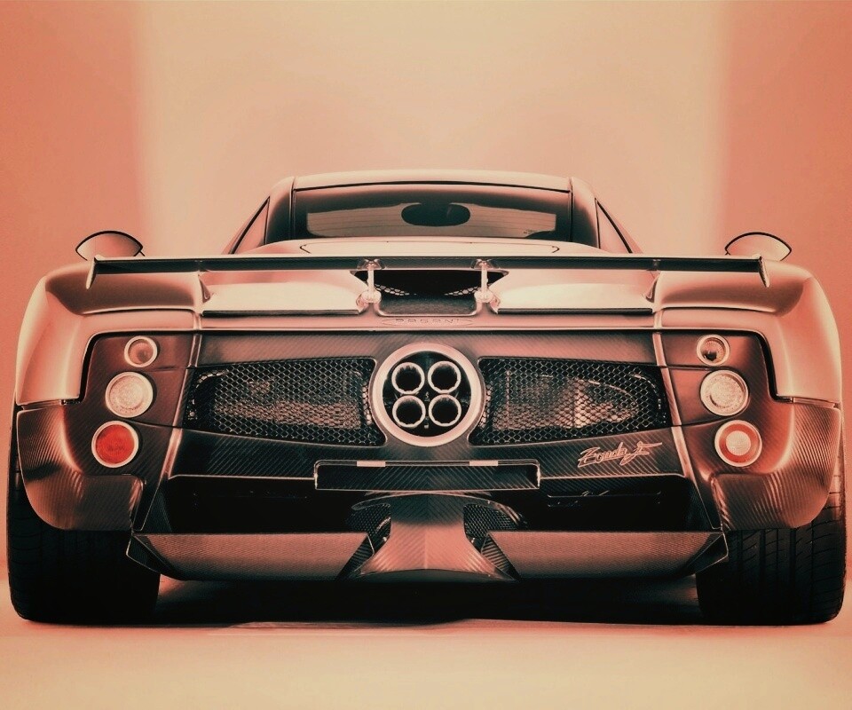 Pagani Zonda сзади обои