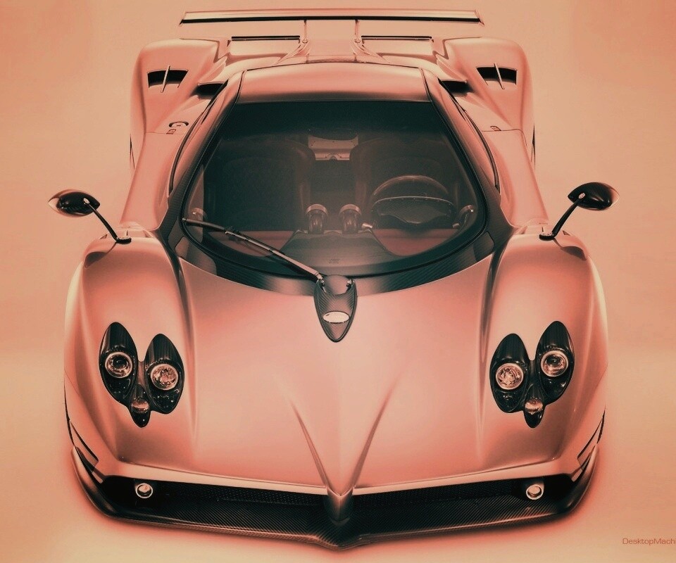 Pagani Zonda спереди обои