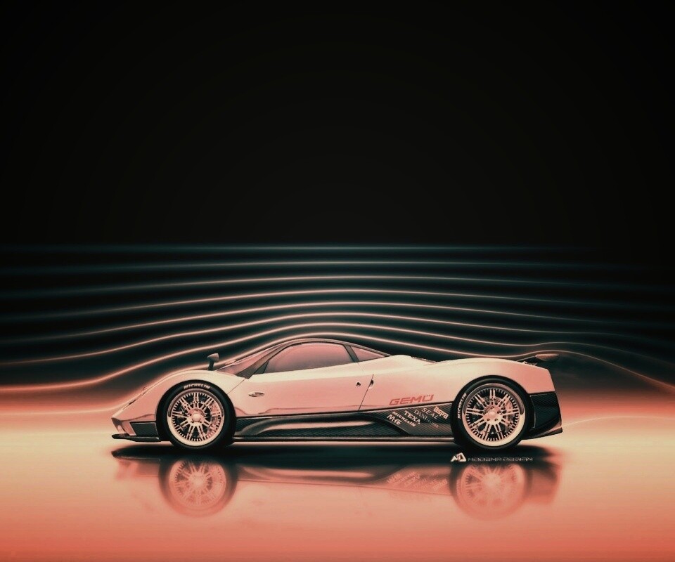 Аэродинамика Pagani Zonda обои