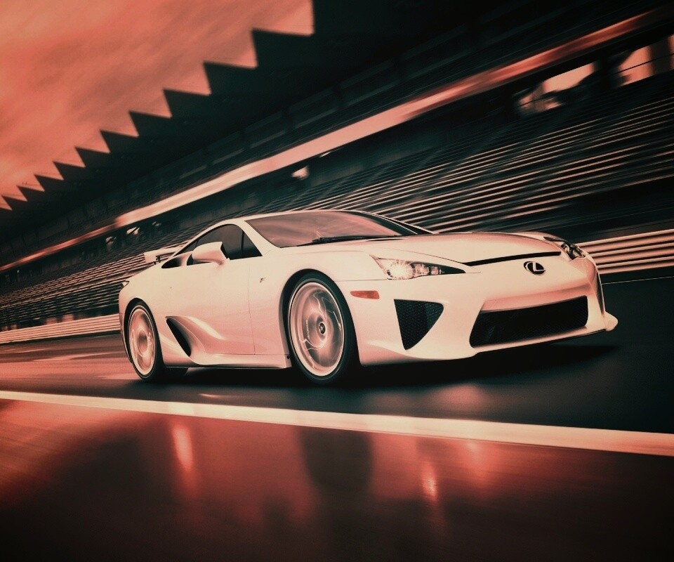Lexus LFA на тарссу обои