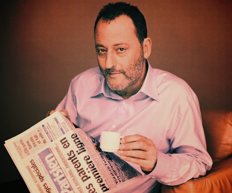 Жан рено пьет кофе обои