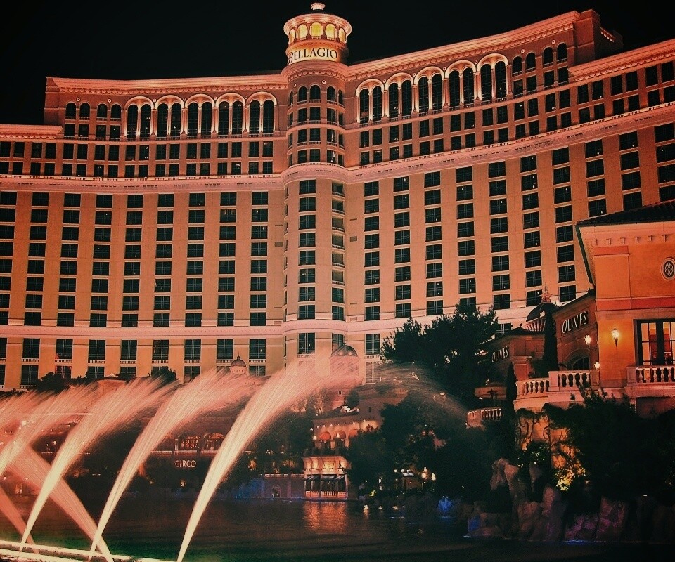 Казино Bellagio в Лас-Вегасе обои