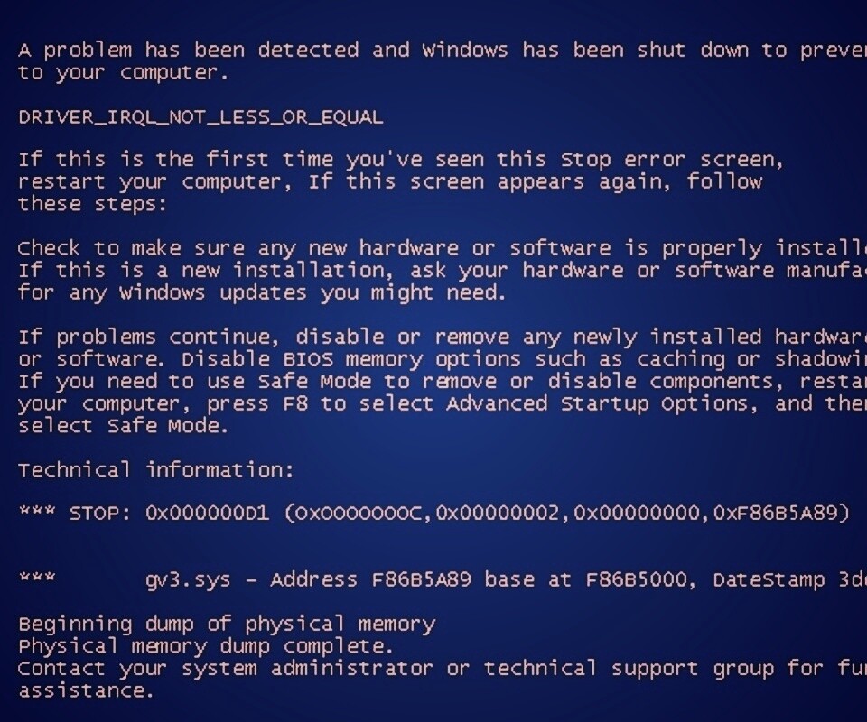 BSOD обои