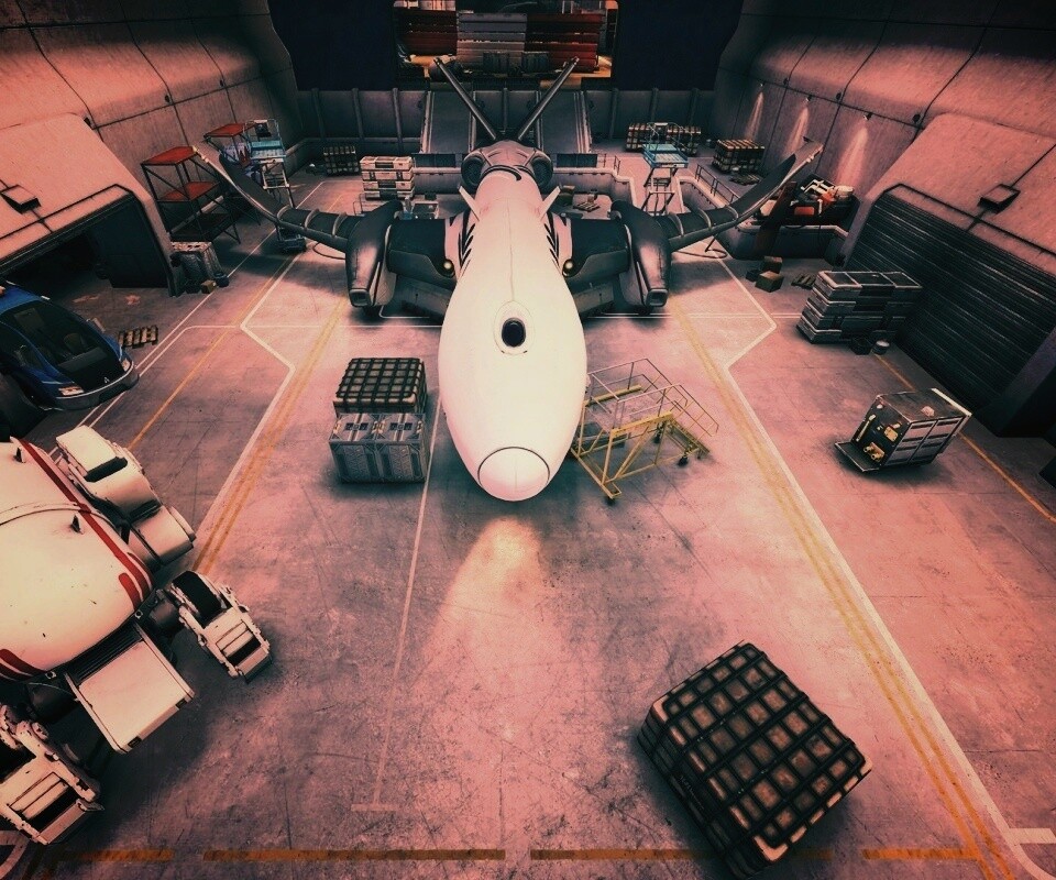 Ангар из игры Brink обои