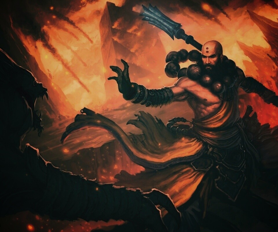Монах из Diablo 3 обои