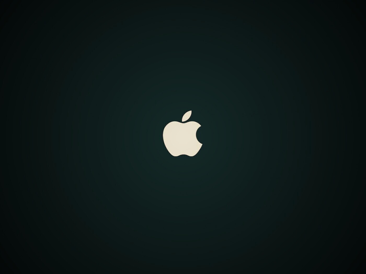 Логотип Apple на черном фоне обои