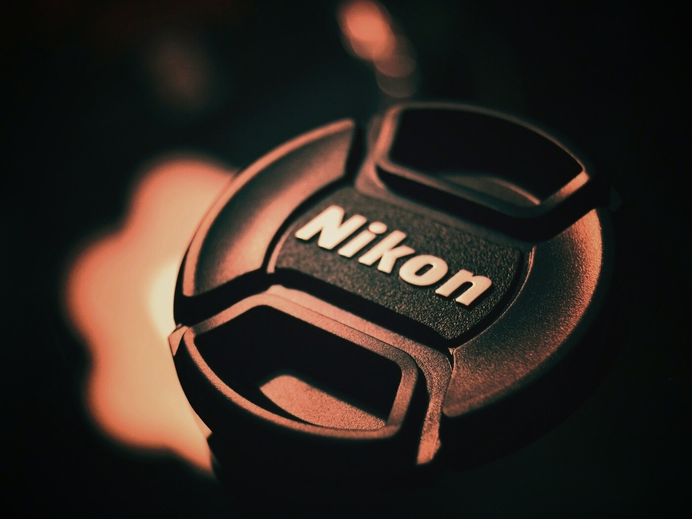 Крышечка от объектива Nikon обои
