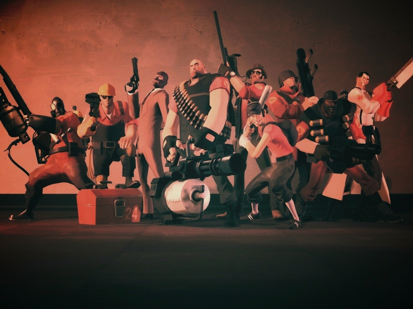 Герои игры Team Fortress 2 обои