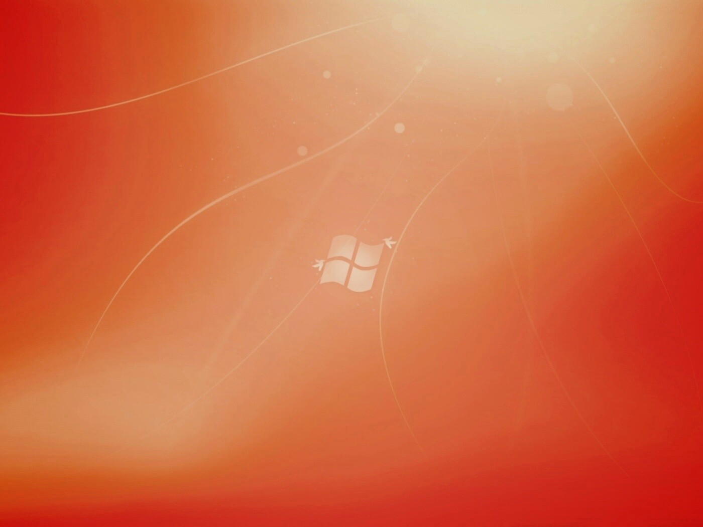 Оранжевый логотип Windows обои
