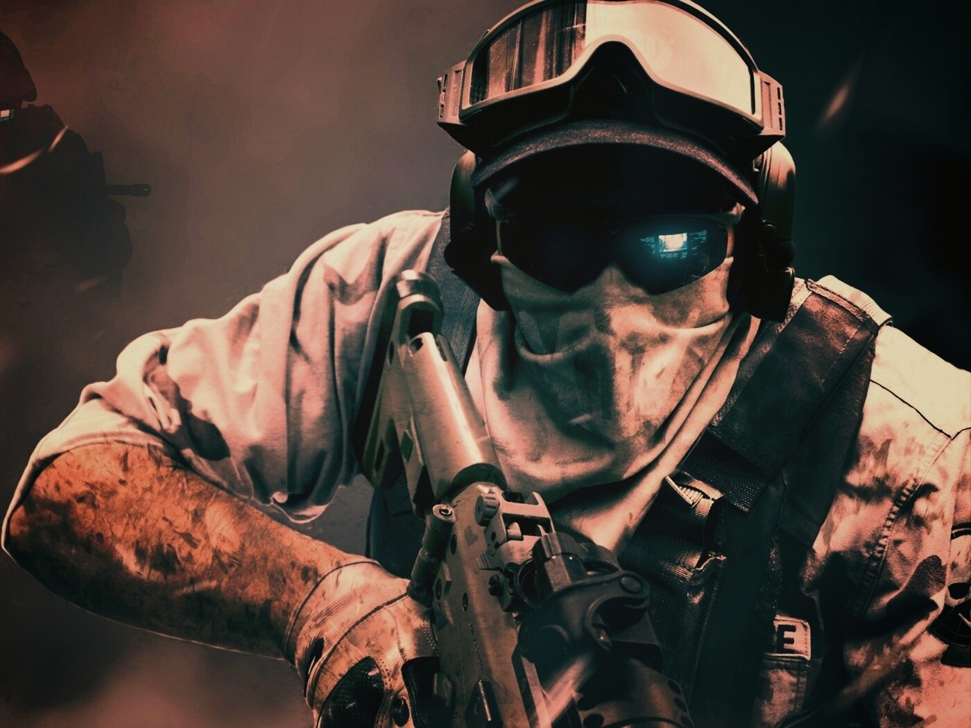 Боец в маске обои