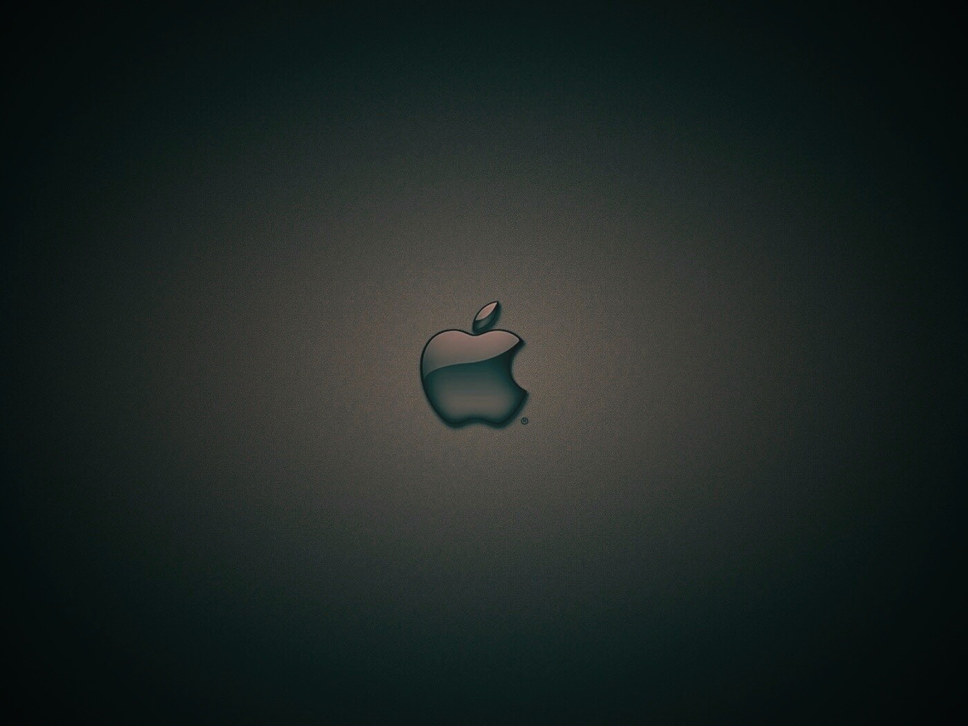 Логотип apple в стекле обои