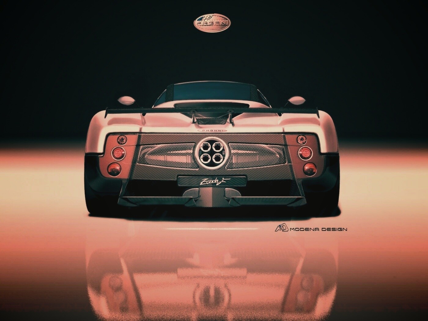 Pagani Zonda рендер обои