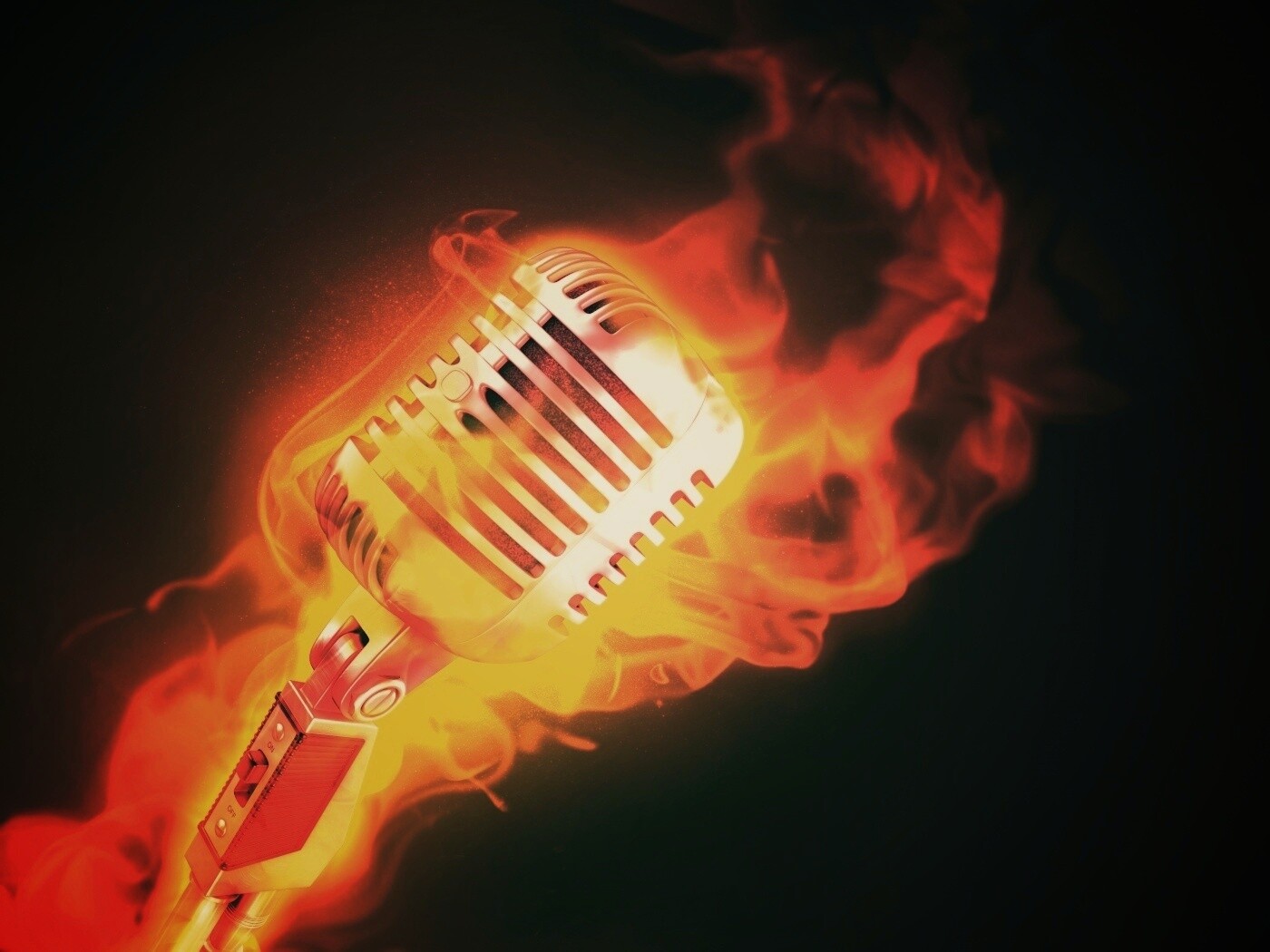 On fire! обои