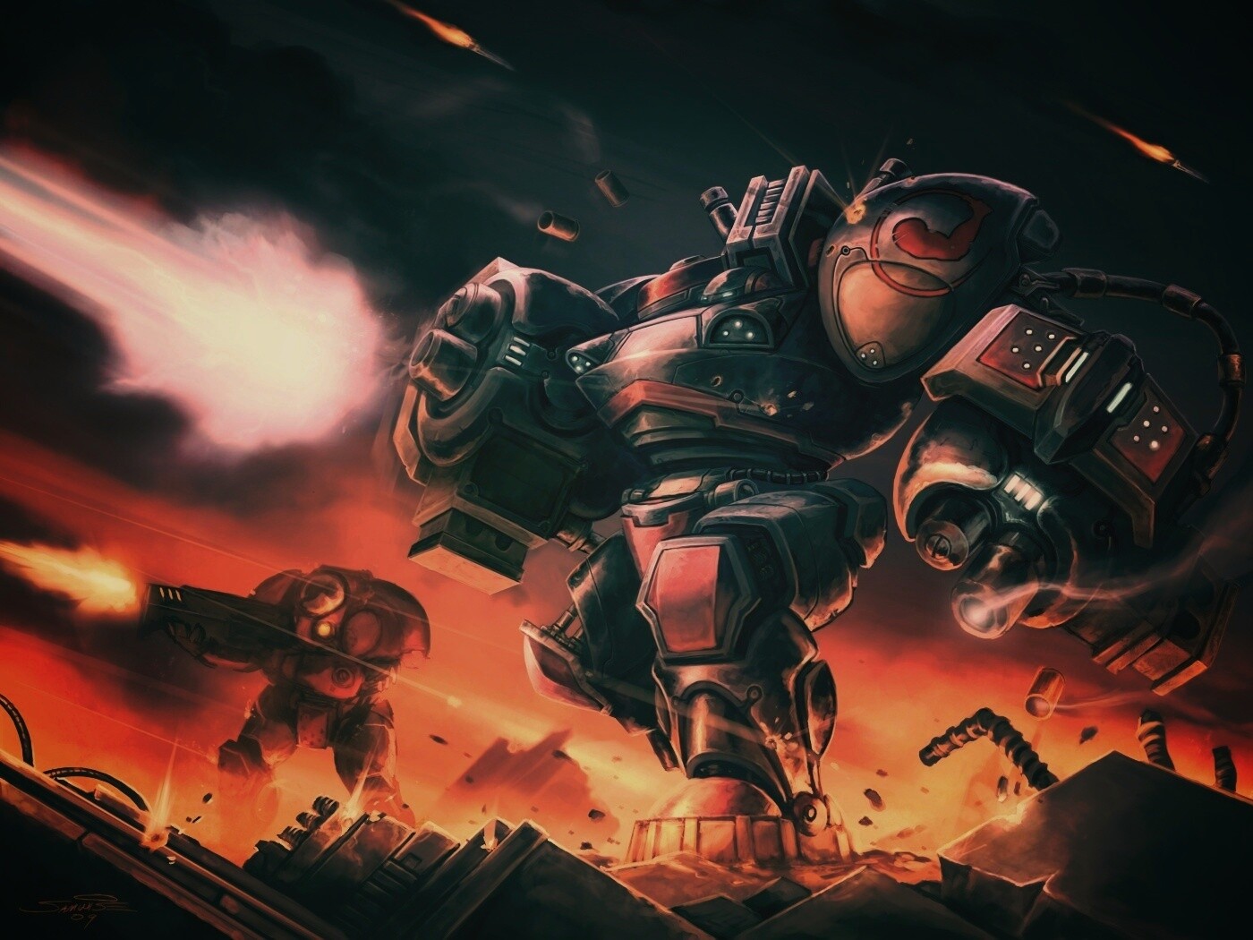 Терраны из StarCraft обои