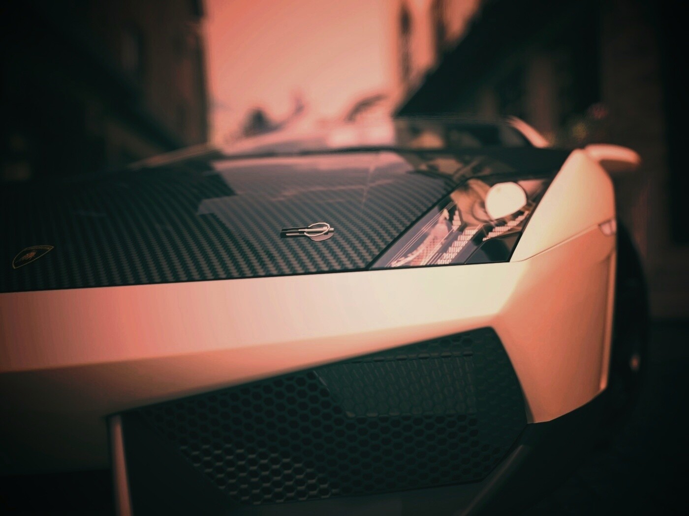 Lamborghini с карбоновым багажником обои