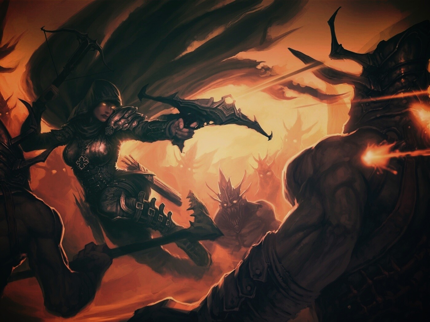 Охотник на демонов из Diablo 3 обои
