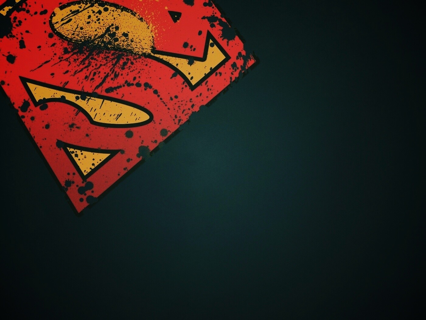 Потертый знак Супермена обои