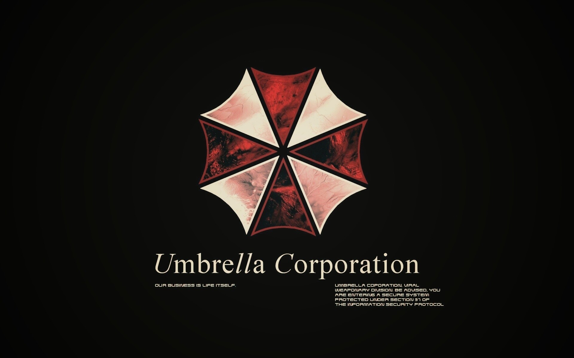 Логотип корпорации Амбрелла (Umbrella corp) обои