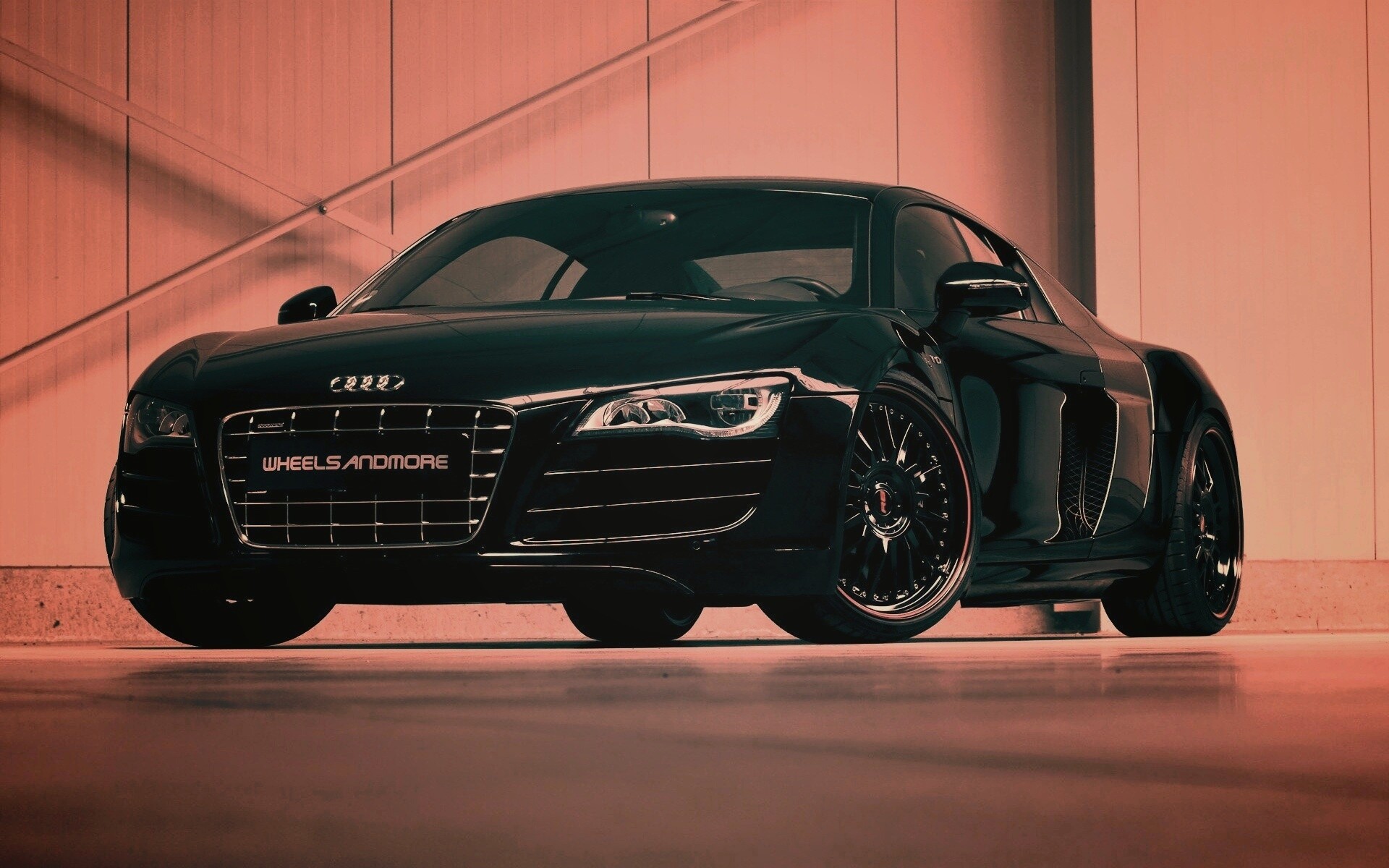 Audi черного цвета обои