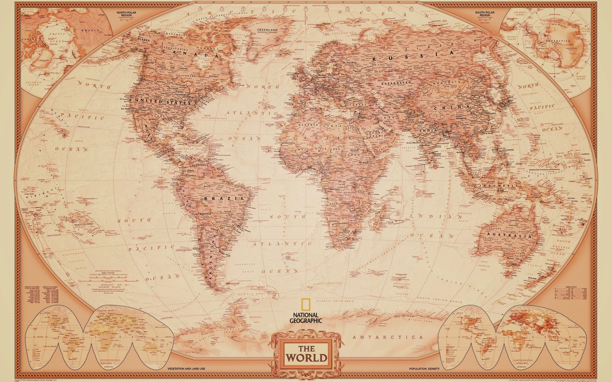 Карта мира в хорошем качестве