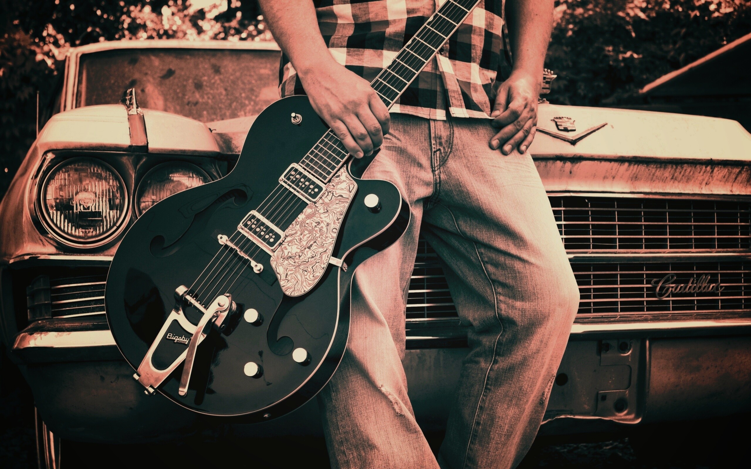 Gretsch и Cadillac обои