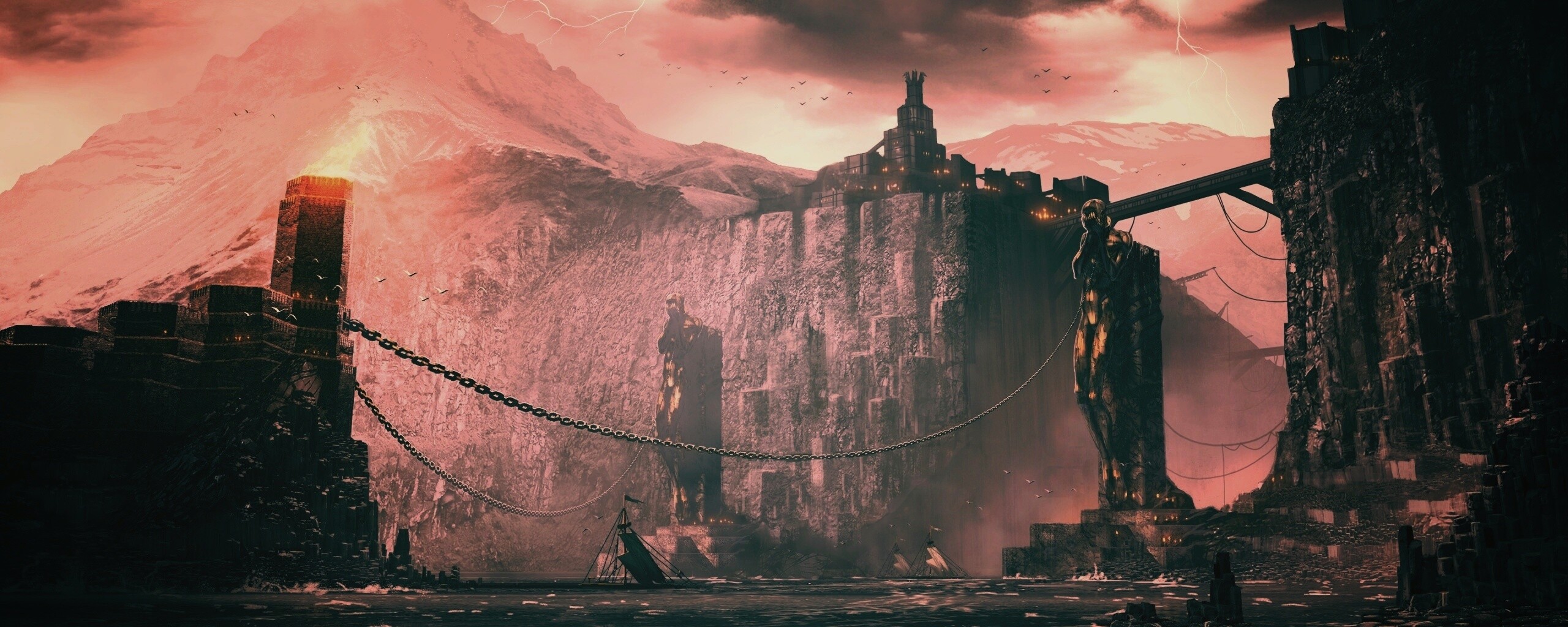 Концепт арт из Dragon Age 2 обои