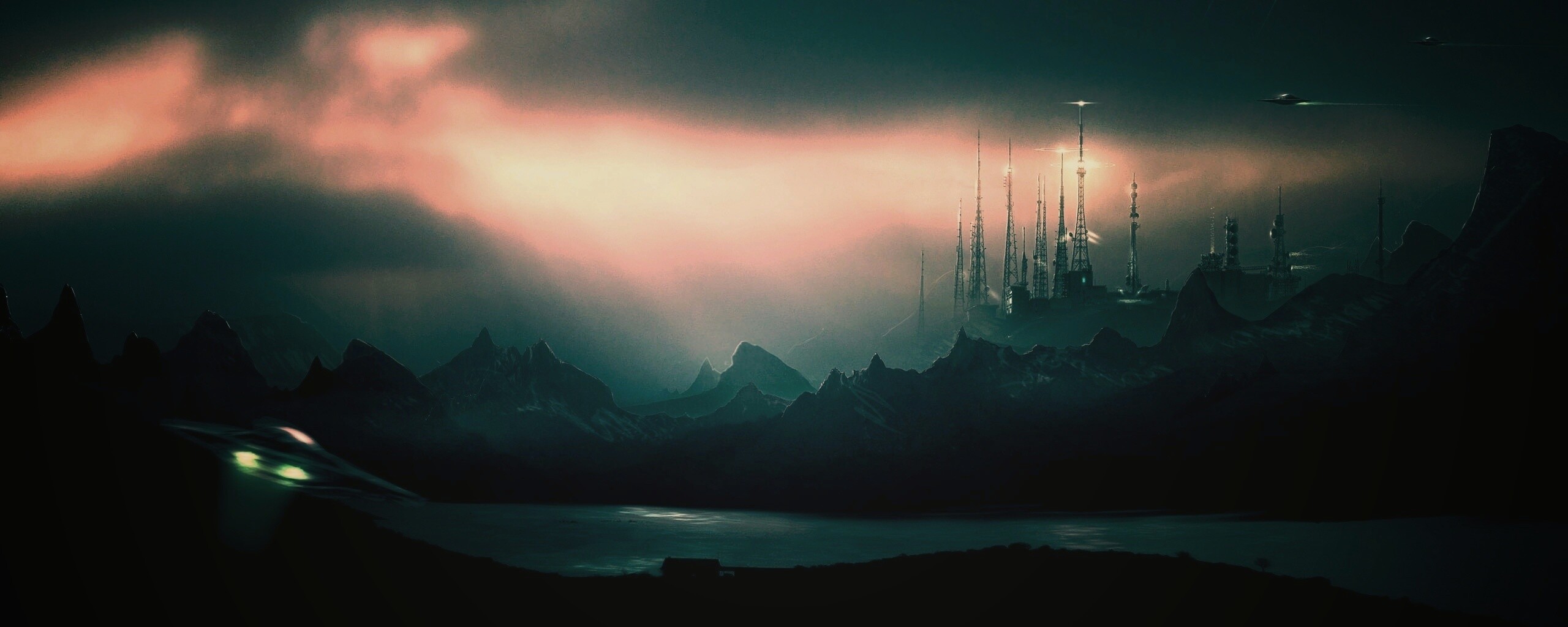 Долина в стиле SciFi обои
